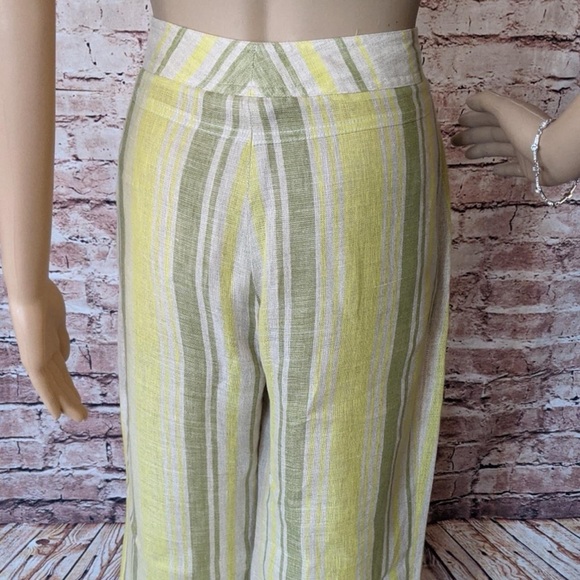 💙 Philippe Adec Striped Linen Jacket & Pant Set - Picture 9 of 9